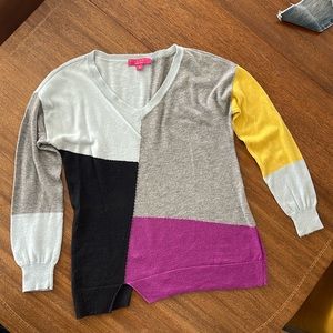 Color block pullover.